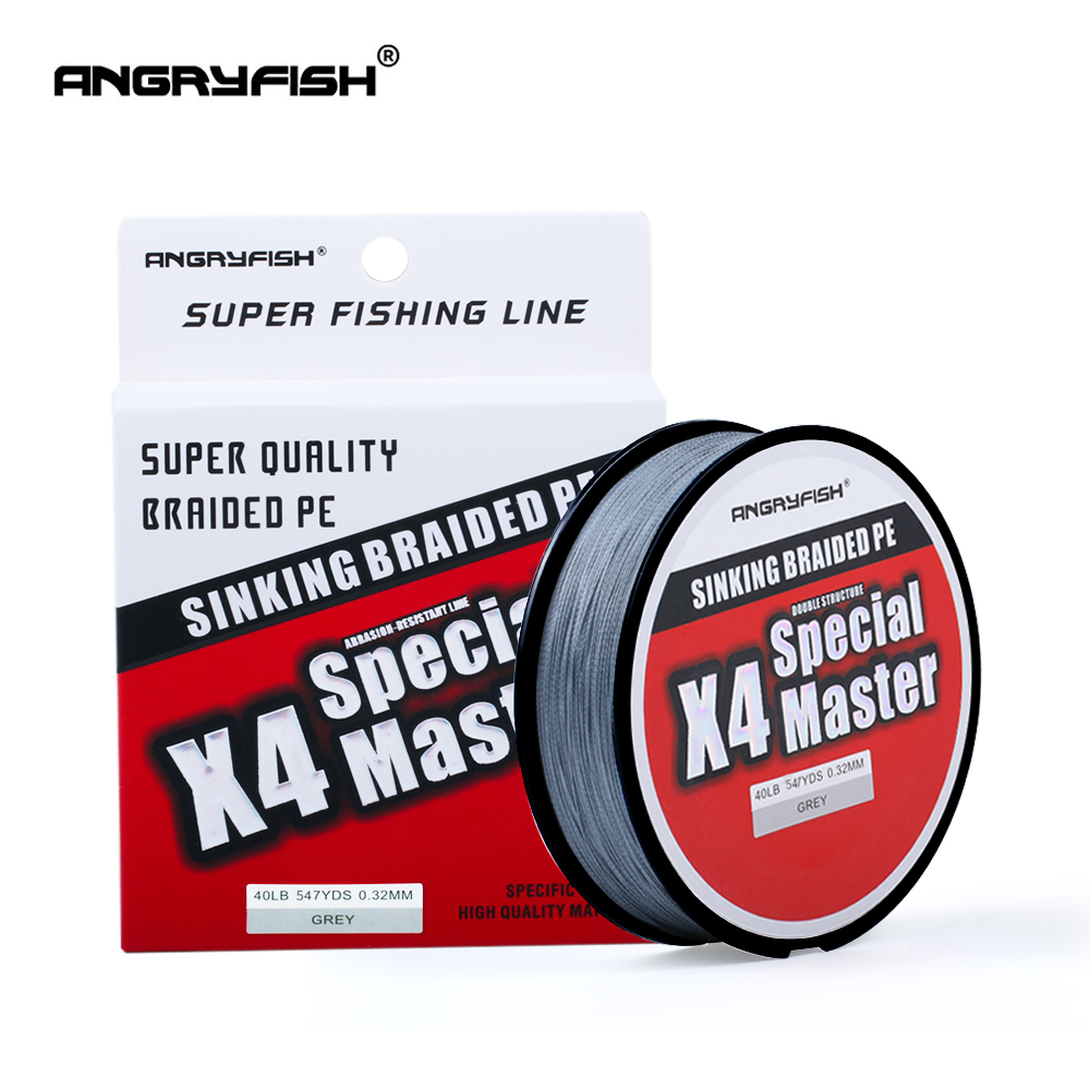 Monofilament Line - Angryfish X4 500M Master Series 4+1
