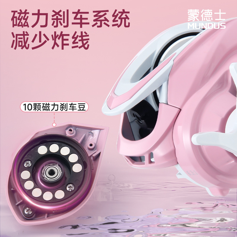 Pink 6.3:1 Gear Ratio 3+1 Ball - Ice Fishing Line recension och pris