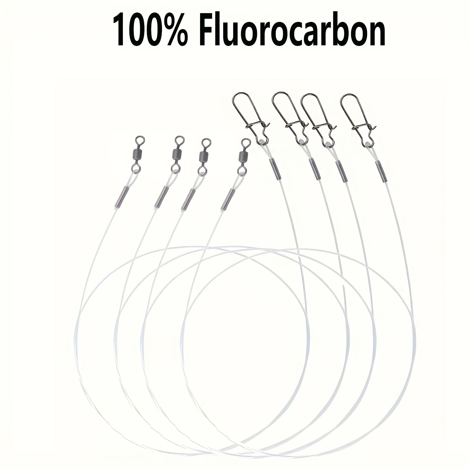 12Pcs 100% Fluorocarbon Fishin - Fluorocarbon Line recension och pris