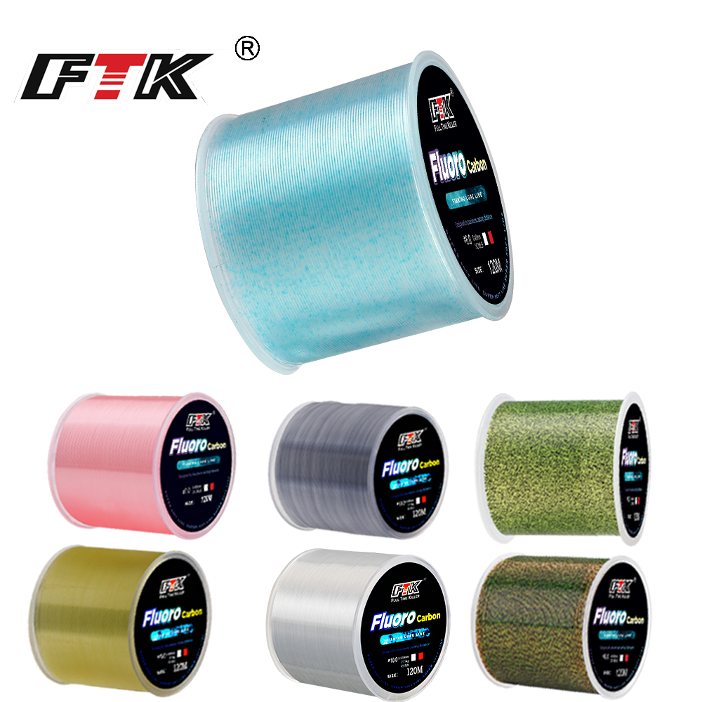 FTK 120m Invisible Fishing Lin - Fluorocarbon Line recension och pris