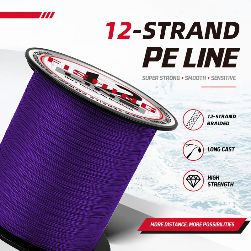 PE Line X12 Strands Braided Fi - Monofilament Line recension och pris